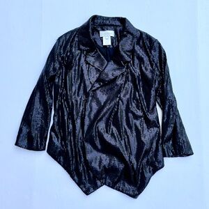 Black Sequins Costa Blanca Jacket